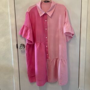 Ladies pink dress/top size 1XL